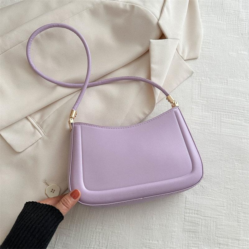 2026 Neue Trendige Mode Retro Beliebte Taschen Lässig Einfarbige Textur Achseltasche Trendig Einfach Damen Taschen