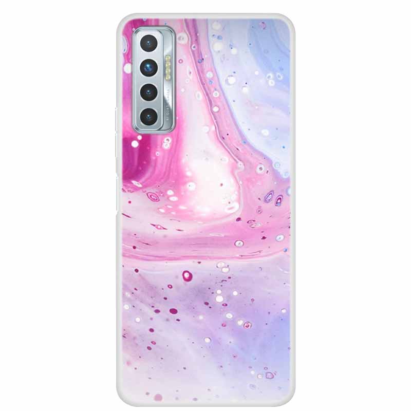 For Tecno Camon 17P Case Luxury Silicone TPU Soft Cover Phone Case For Tecno Camon 17 CG7 CG6 Coque Shockproof Marble Funda Capa
