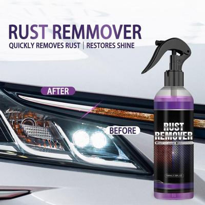 Rust Remover for Car Gentle Long-Lasting Auto Removal Spray Automotive Rust Remover for Beginners Family Automotive Interior