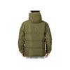 Adidas Logo Print Zip Pocket Detail Hooded Down Jacket Men Outerwear Army-Green HN2093