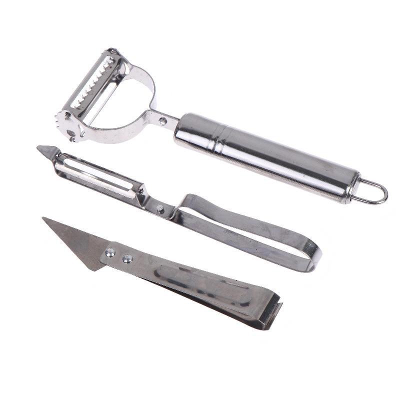 1/3Pcs Stainless Steel Vegetable Peeler Set Multifunctional Fruit Slicer Cutter Tools Potato Carrot Grater Julienne Peeler
