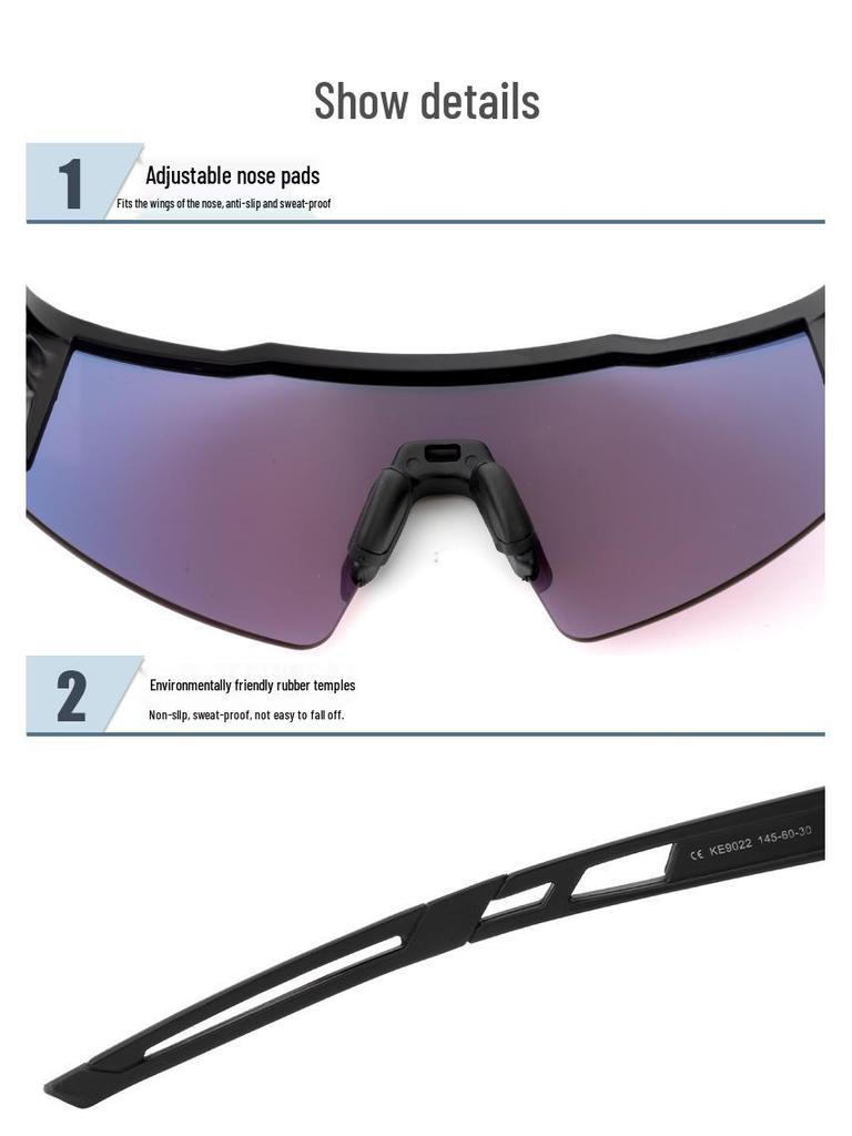Kapvoe Polarized Cycling Sunglasses Windproof Mountain Bike Sports Glasses