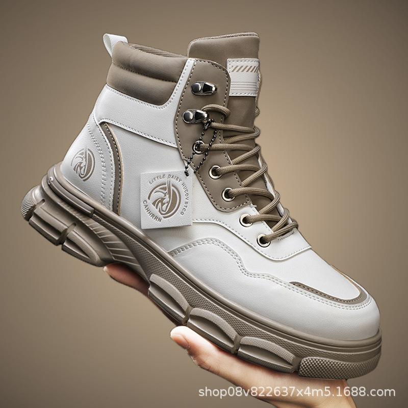 Fashion 2025 New Men's Sneakers Running Shoes High Top Fashion Casual Shoes Outdoor Mountaineering Travel Shoes Zapatos Para Hombres