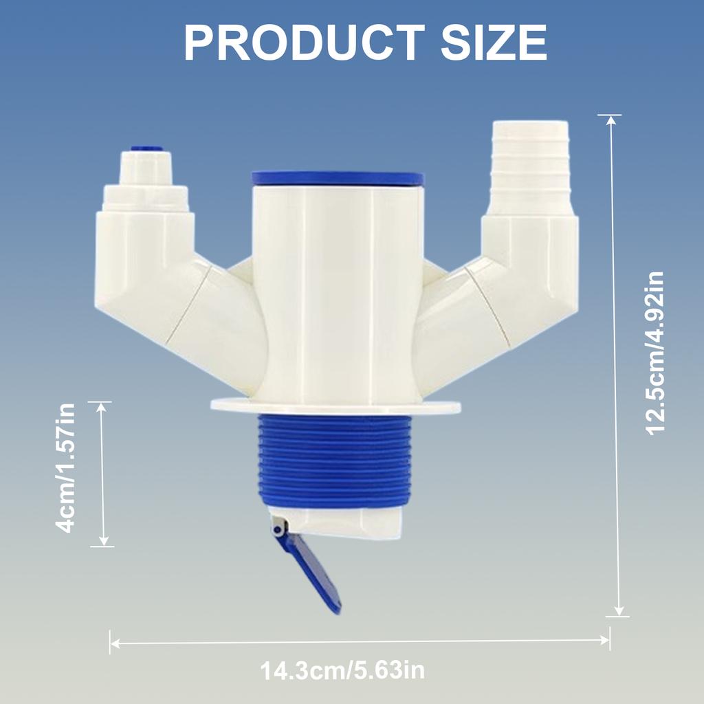 Not Smell Kitchen Drainage System ABS Sink Water Trap Kitchen Sink Drain Pipe Simple Install for Home & Restaurant Use