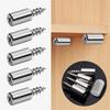 Self Tapping Screw Cabinet Shelf Bracket Laminate Support with Rubber Sleeve Non-Slip Layer Glass Plate Holder Fixed Screw
