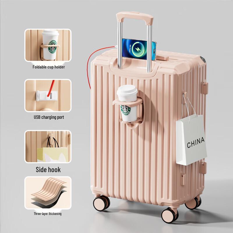 OEING Upgraded Large Capacity Spinner Luggage 26 inch