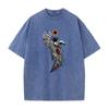 Japan Anime Berserk Guts Graphic Printed T Shirt Men Washed Cotton Tshirts Vintage Manga Tshirt Harajuku Male High Quality Tops