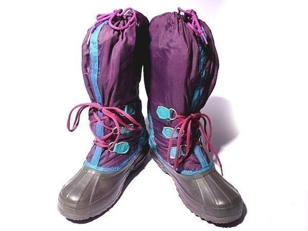Made in Canada/Vintage/SOREL/With Inner Liner/High-End Snow Boots/6/22.5-23.5/Purple/(USED)