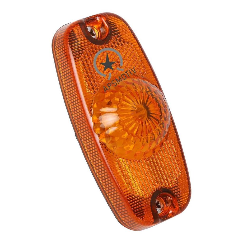8-Pack Amber 4.5" Marker Lights 24V  Surface Mount LED Trailer Running Lights for Semi Truck, Freightliner Cascadia, RV, UTE, UTV