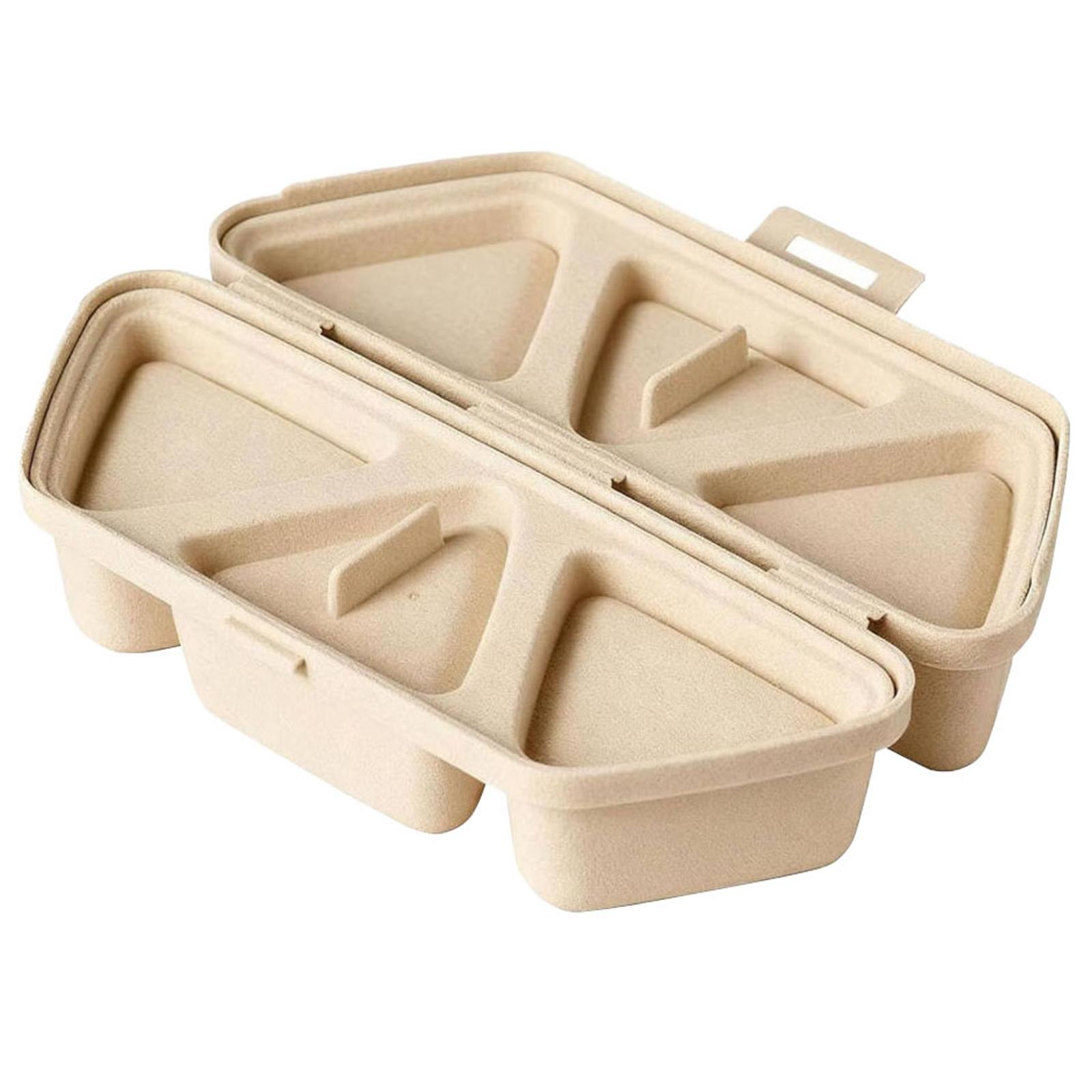 

Japanese Triangular Six-in-one Mold Rice Ball , Portable Outdoor Picnic Sushi Bento Box , Picnic Lunch Box. One Size бежевый