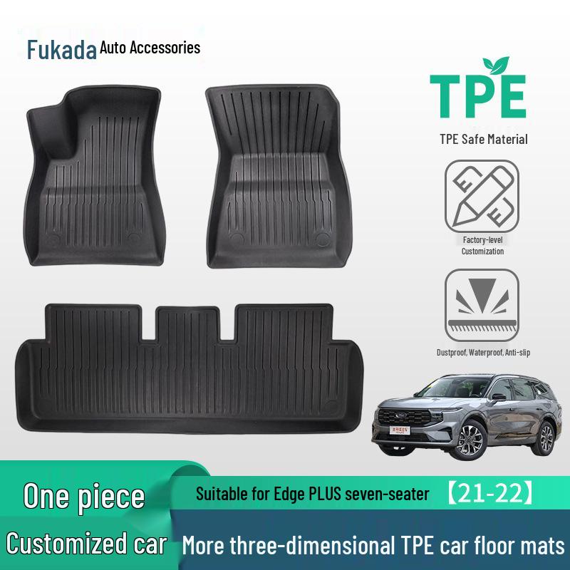 Ford Kuga 21-22 Seven-Seater Anti-Slip TPE Car Floor Mats