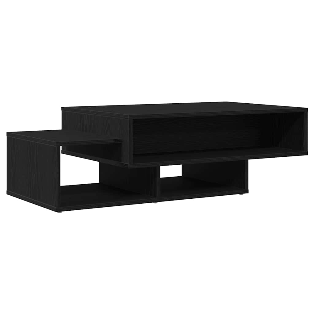 Coffee Table Black Oak Effect 105 X 55 X 32 Cm Engineered Wood