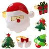 2Pcs Napkin Buttons Decorative Room Reusable Christmas Holders Napkin Ring Dining Decor