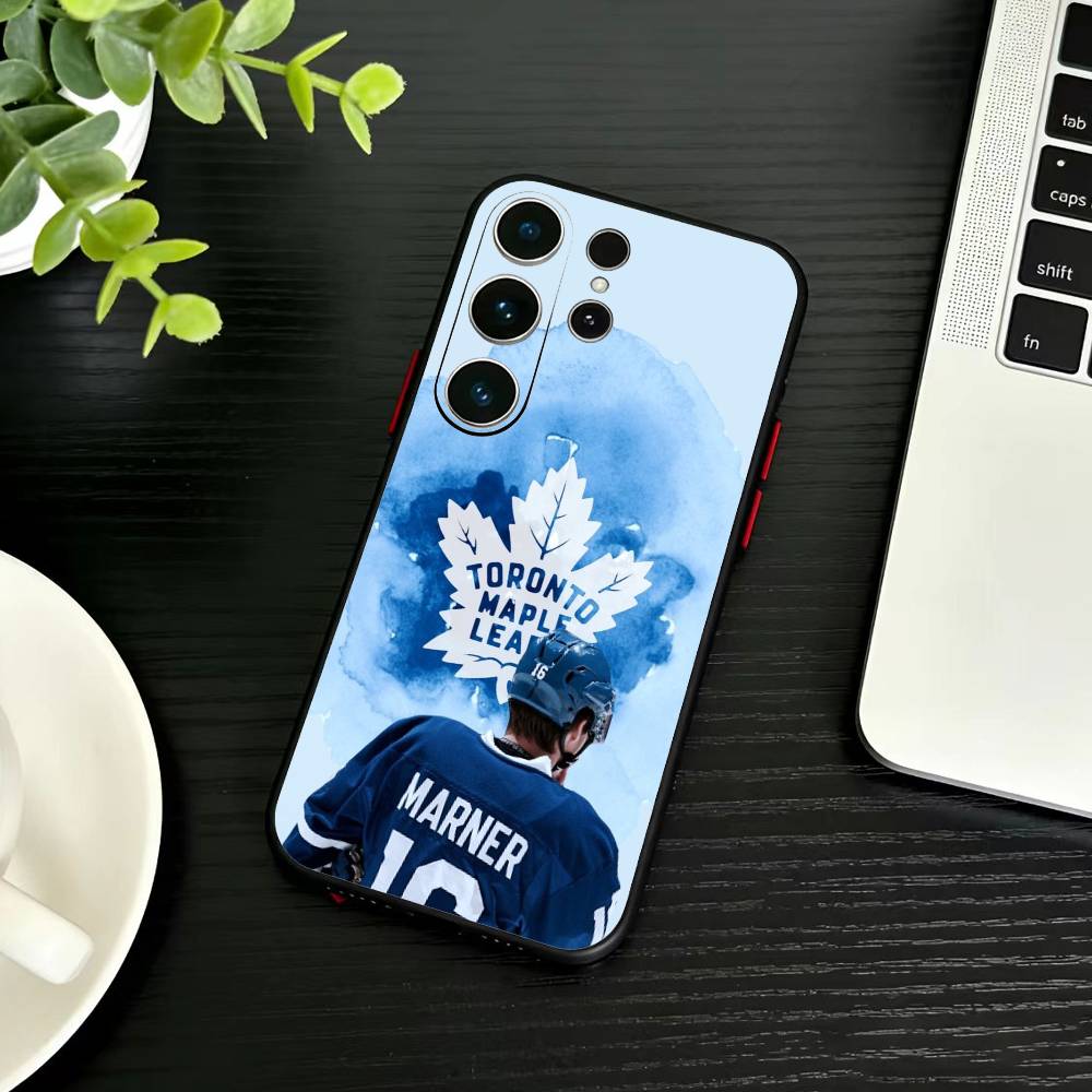 Hockey Mitch Marner Phone Case For Samsung S26,S25,S24,S23,S22,S30,S21,Ultra,Plus,FE 5G Black Soft Cover Samsung S21 s305G