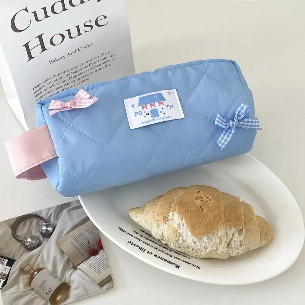 Kawaii Cute Cartoon Embroidered Bag Large Capacity Children's Pencil Bag Student School Pencil Box Stationery Storage Bag Gifts