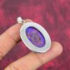 Purple Copper Turquoise Pendant, 925 Solid Sterling Silver Jewelry, Gemstone Pendant, Gift For Her Handmade Dainty Jewelry