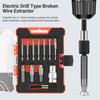 Set of 12 Damaged Screw  tractors, Split Screw Removal Kit for Broken  s, Nuts, Studs, Fittings,  traction Tool with 2 Bit Holders