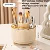 1Pcs 5 Slot Cosmetic Organizer 360° Rotating Makeup Brush Holder For Nail Polishes Skincare Perfumes Desktop Vanity Storage