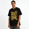 Keep It Real Graffiti Style Streetwear Hip-Hop Casual Printed Tee Pure cotton T-shirt