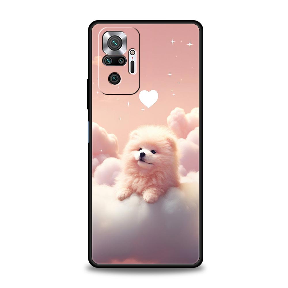 Cute Little Dog Phone Case Cover for Redmi 14C 10C Note 15 14 13 12 10 11 K40 Pro Plus 5G Soft TPU Shockproof Shell Fundas Capas