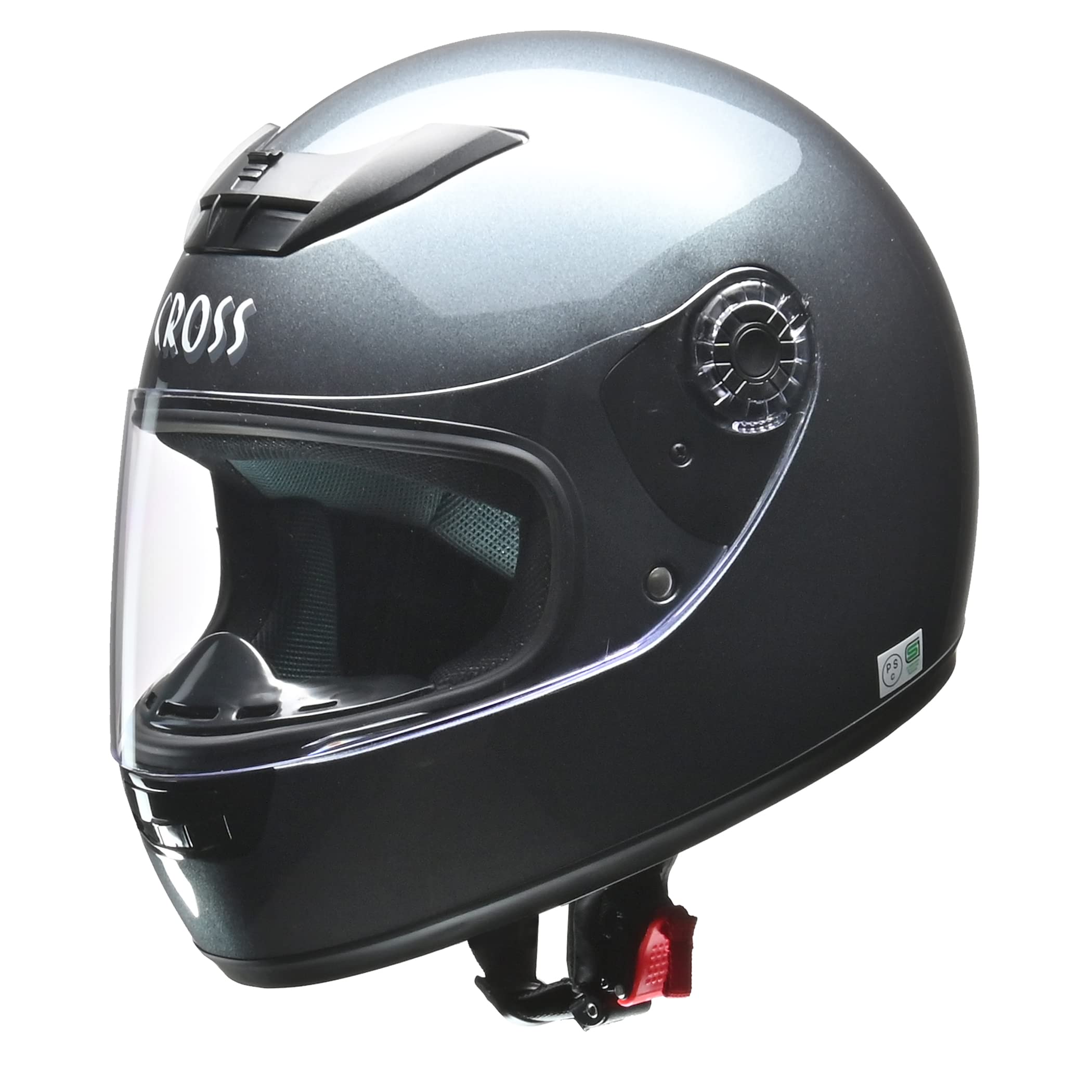 

LEAD Motorcycle Helmet Full Face CROSS Standard Gunmetal Free Size CR-715 -