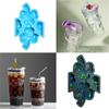 Resin Holographic- Three-petal Flower Molds for DIY Crafts Cupcake Decoration