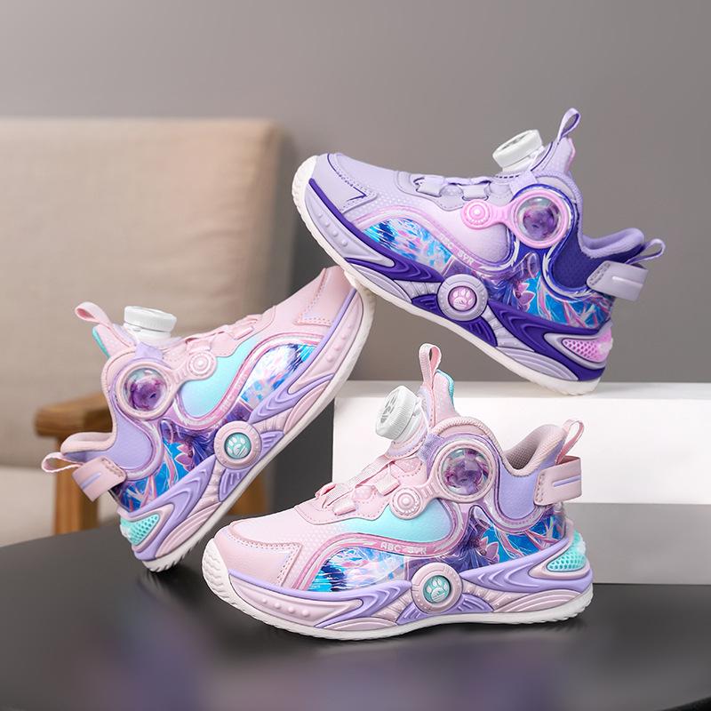 Girls' Shoes 2025 Autumn and Winter Leather Classmates Girls' Sports Shoes Medium and Older Children's Running Shoes Children's Sports Shoes Tide
