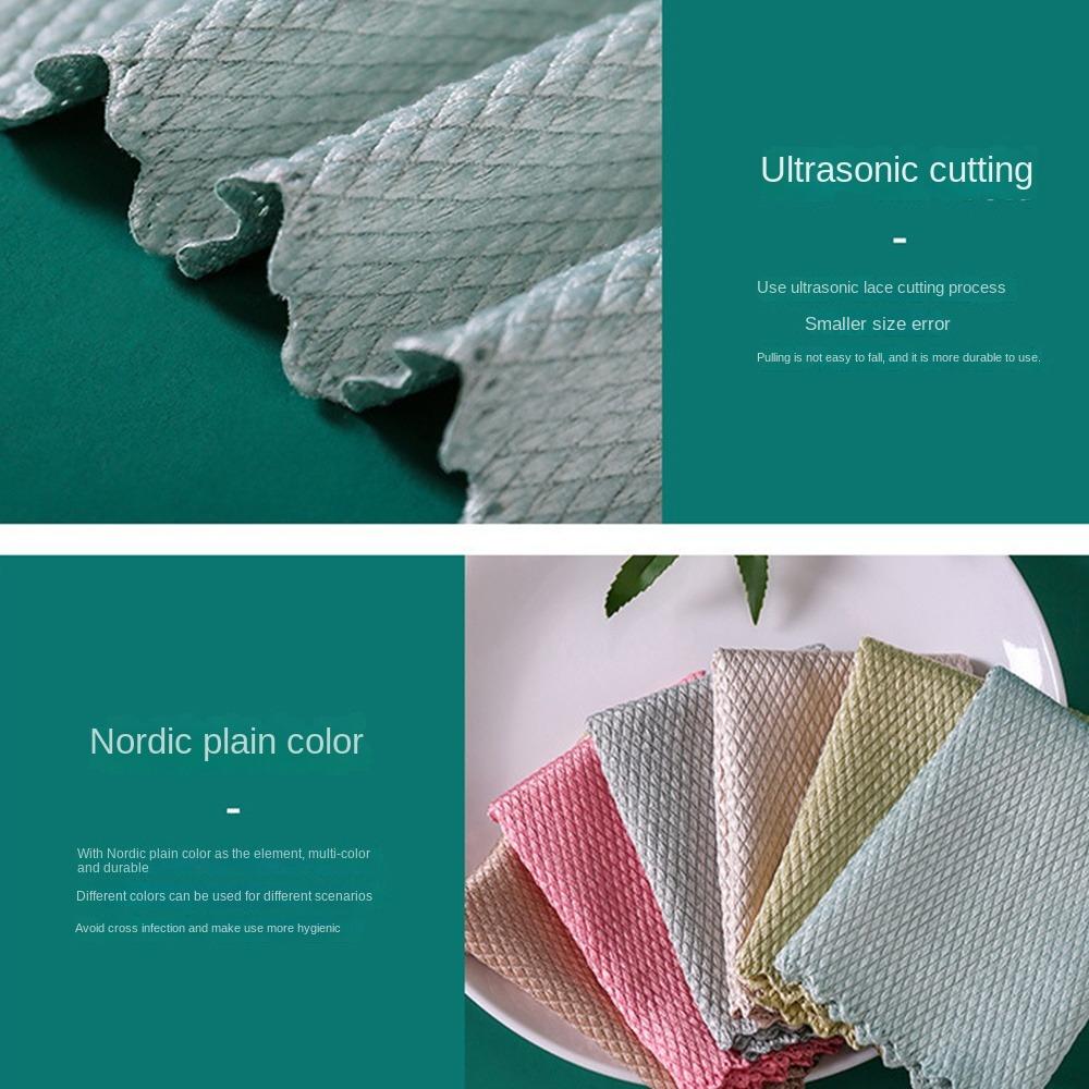 Quick Drying Wiping Rags Anti-Grease Cleaning Cloth New Scouring Pad