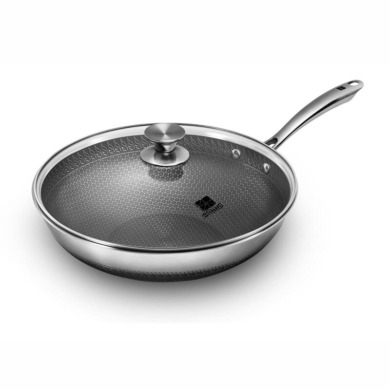 SANHO 316 Stainless Steel Honeycomb Wok