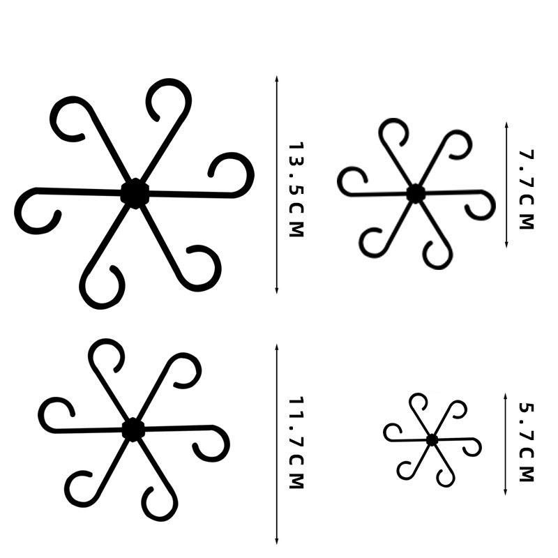 4PCS Reusable Plant Stem Folding Frame Garden Tools No Stake Trellis Plant Stem Support Support Branches Stem Organizer