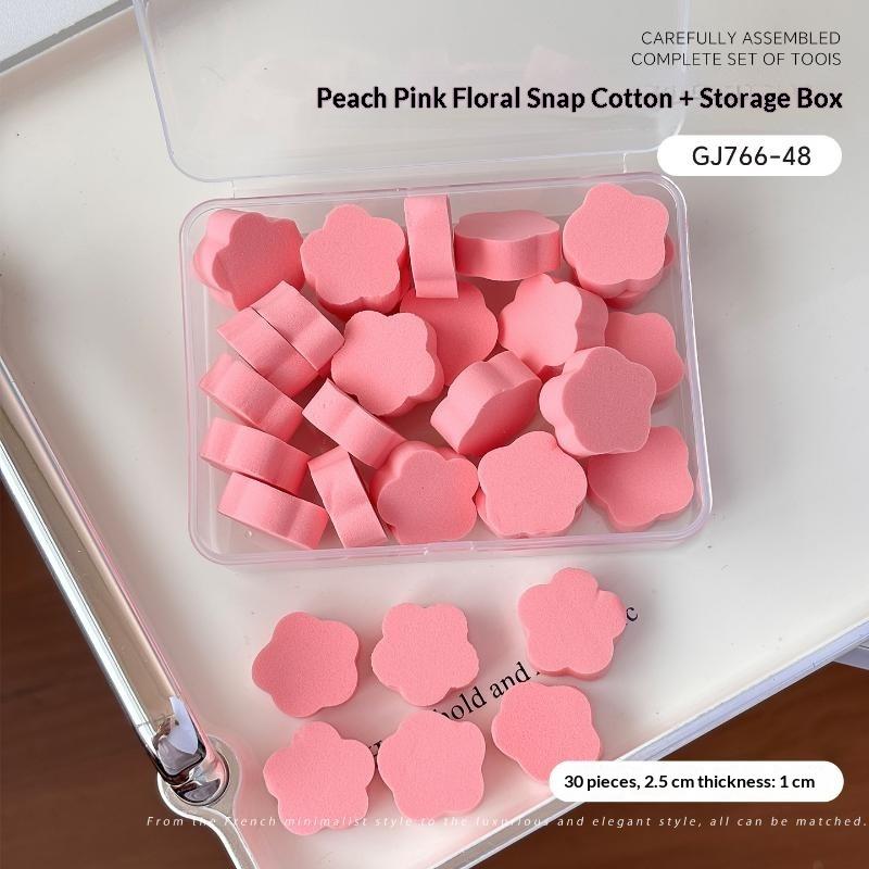 30/50Pcs Manicure Tool Nail Art Sponge Set With Grabbing Pen For Diy Nail Art Gel Polish Brush Glitter Powder Manicure Accessory