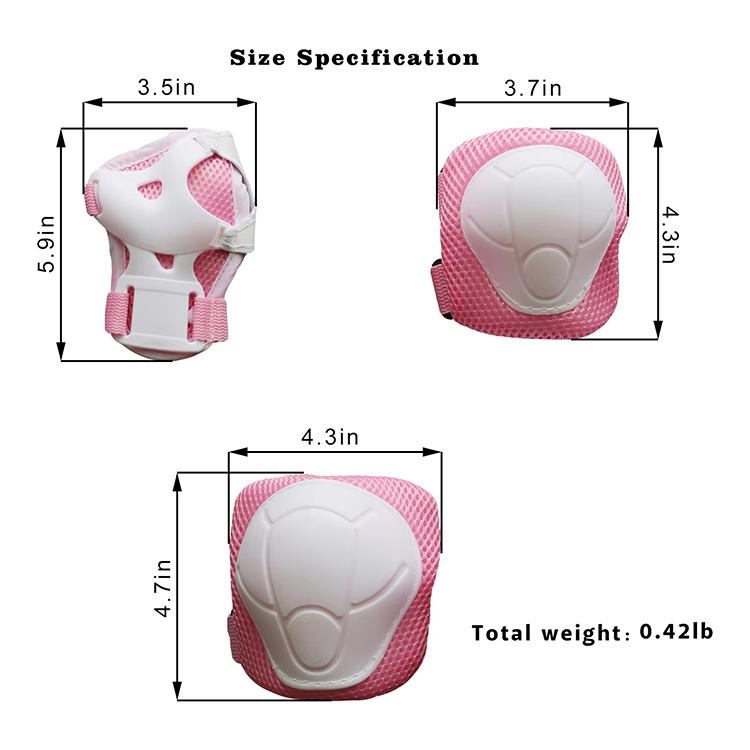Sports Knee Protective Gear Set Roller Skates Skating Pad Elbow & Knee Pads for Kids Boys Girls