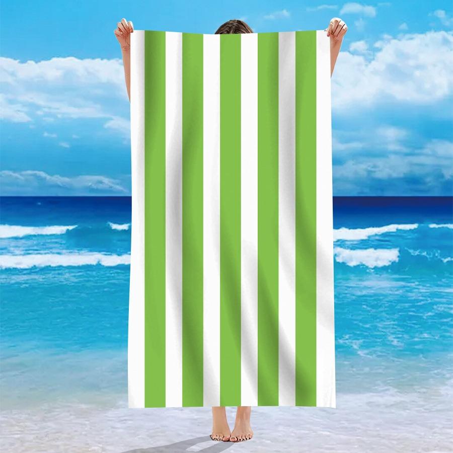 1pc Ultra Fine Fiber Large Beach Towel, Suitable for Camping, Beach, Surfing, Swimming Essential Multifunctional Beach Towel