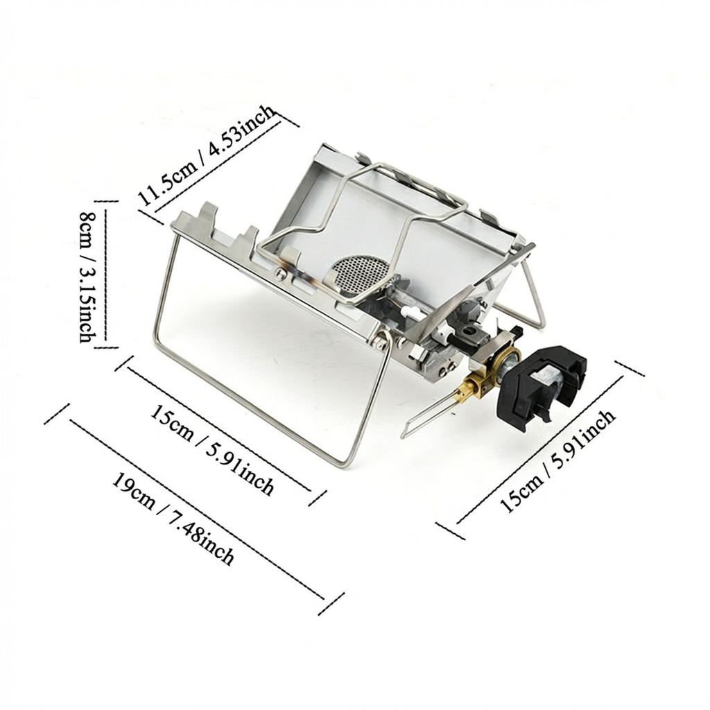 Portable Folding Gas Stove Outdoor Camping Picnic Burners Replica With Lightweight Aluminum Alloy Design