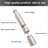 Manual Press Type Pepper Grinder Sets Stainless Steel Home Sea Salt Black Pepper Mill Finger Grinding Spice Crude Salt Grinder