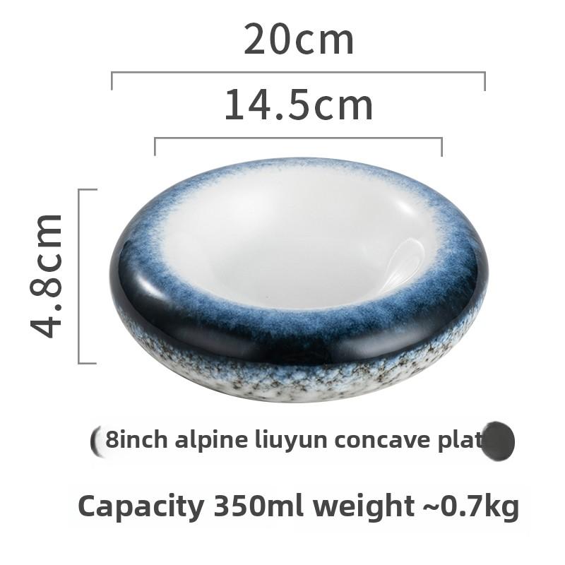 Molecular Gastronomy Tableware Appetizer Plate Sashimi Plate Creative Restaurant Circular Insulation Ceramic Dessert Plates
