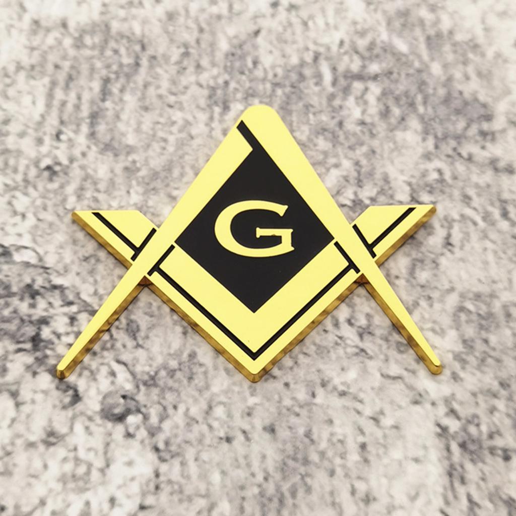 Freemason Masonic Car Emblems Decal Sticker Strong Adhesive for Automotive Truck Motorcycle Car Bikes Easy Installation