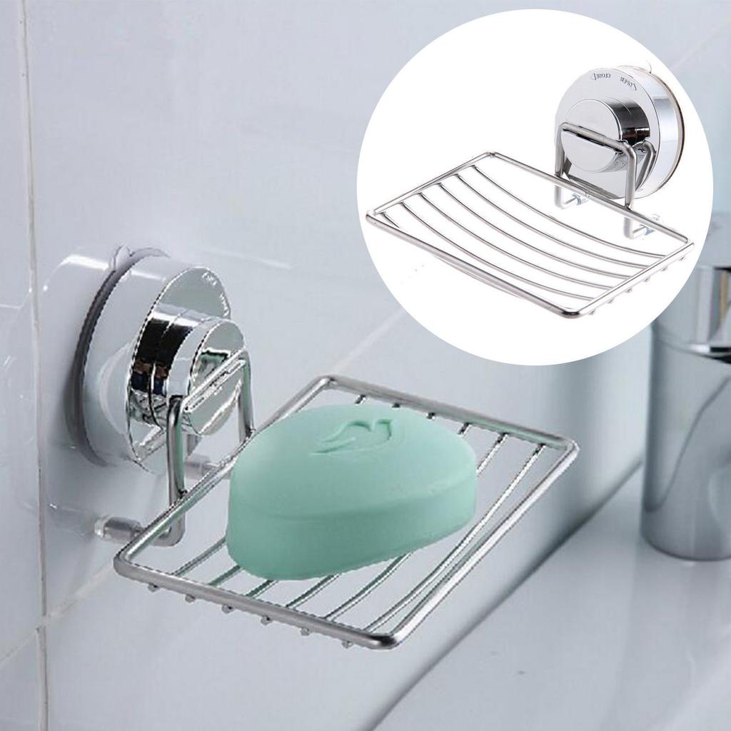 Bathroom Shower Soap Dish Saver Tray Corrosion Resistant Practical Organiser for Home Bathroom Smooth Walls