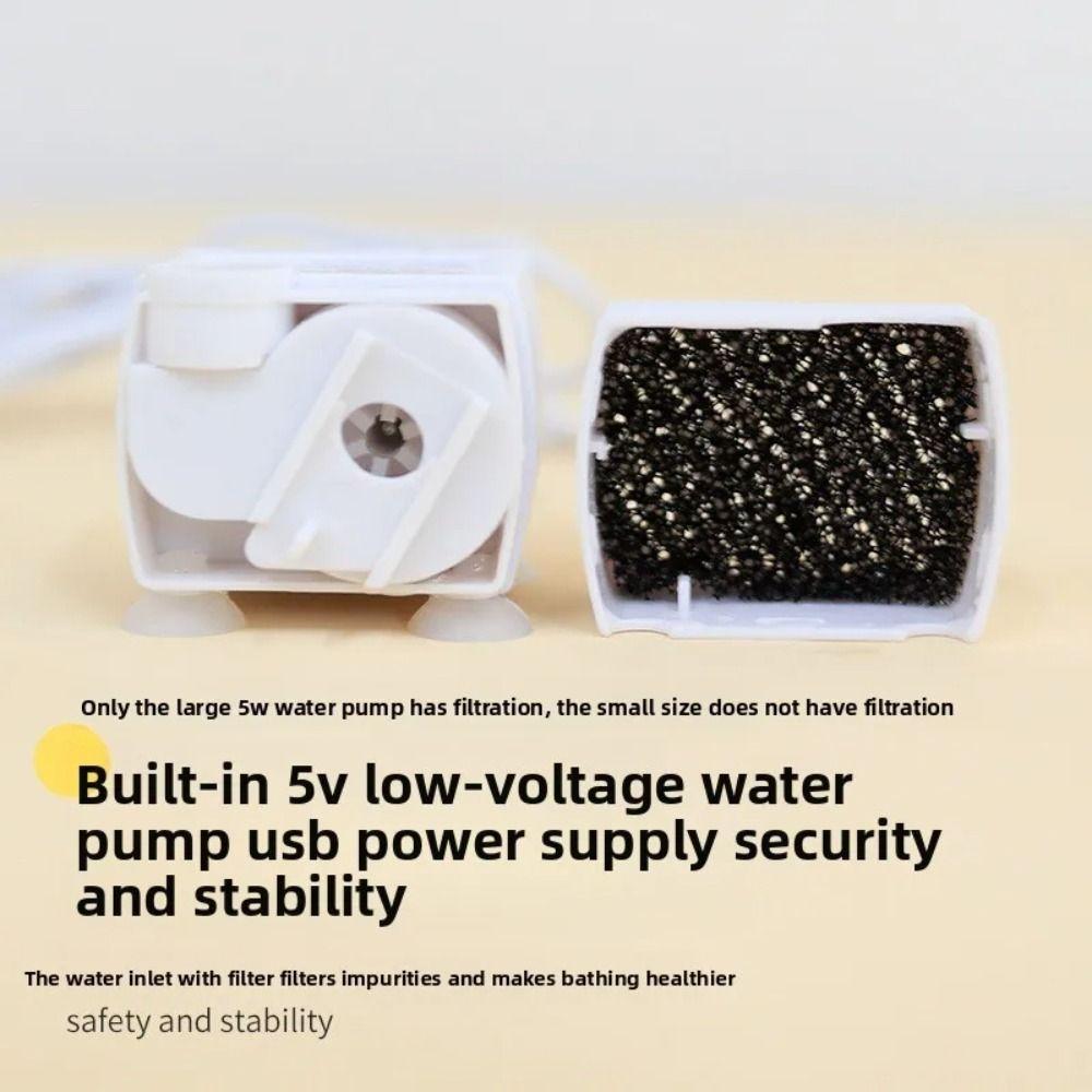 Water Circulation System Automatic Bird Bath USB Electric Circulating Water Bathtub  for Lovebird