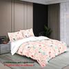 3-piece set, watercolor butterfly pattern printed bedding set, queen, king, double bed, for bedroom, guestroom, hotel