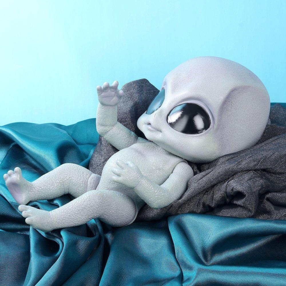 14inch Realistic Reborn Baby Alien Doll Hand-detailed Paiting Vinyl Toy Collectible Baby Children Toys Gift