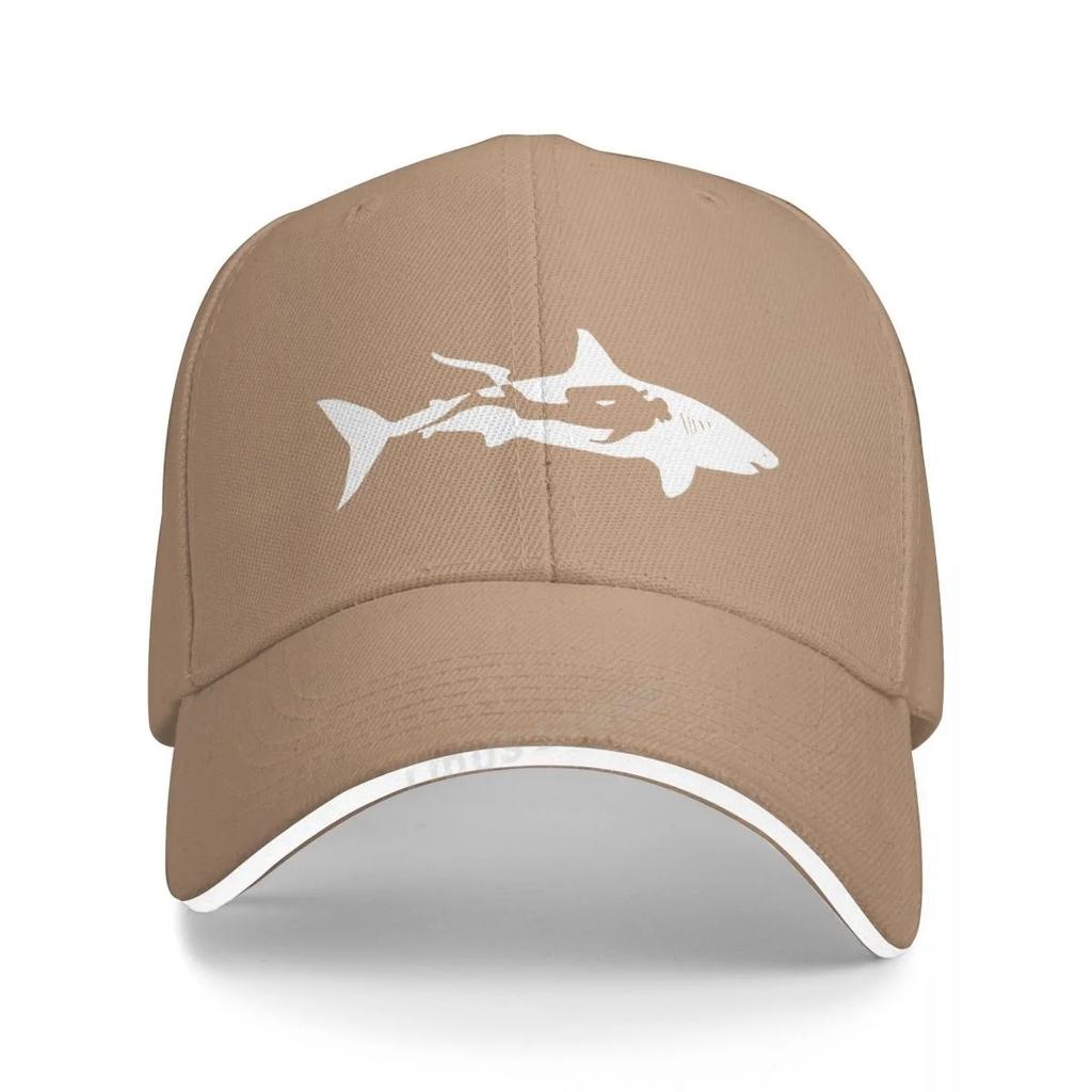 Shark Diver Scuba Diving Dive Baseball Caps Adjustable Fashion Casual Outdoor Style Dive Shark Hats