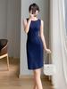 Summer Sexy Slimming Ice Silk Sleeveless Dress