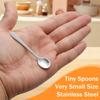2.87" Tiny Mini Spoons 10pcs, Super Small Stainless Steel Spoons for Spices Jars, Salt, Sugar – Cute Little Serving Spoons for Tiny Jars (10,