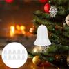 White Foam Bells for Christmas Tree Decoration 6Pcs Ornaments