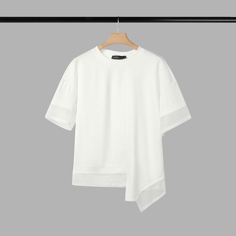 ZANZEA Women Casual Round Neck Summer Half Sleeve T-Shirts