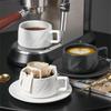 Taozhi Ceramic Coffee Cup & Saucer Set