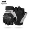 Motorcycle Half-Finger Gloves Carbon Fiber Reinforced Goat Leather Protective Riding Gear Men Unisex Use