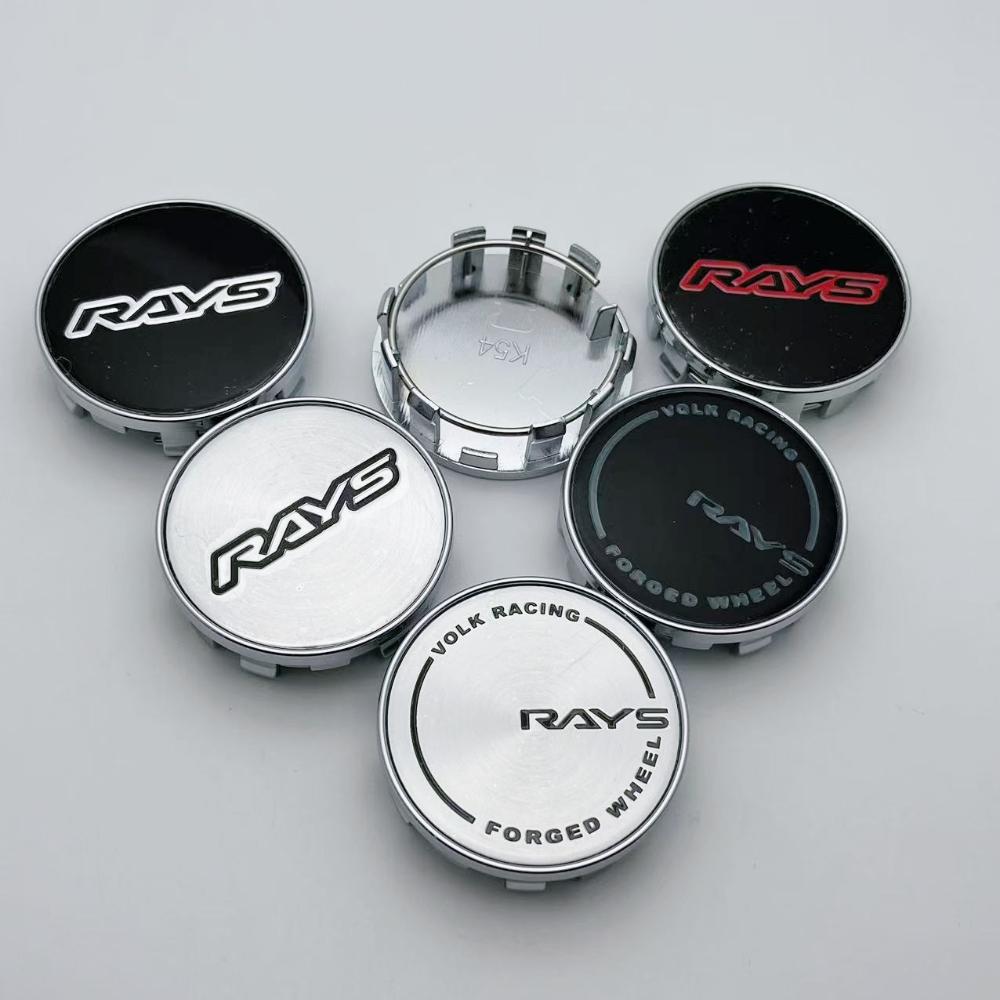 4pcs/Set O.D 54mm/I.D 50MM Rays Logo Emblem Car Wheel Center Rim Hub Caps Wheel Dust-proof Cover Car Fasion Styling Accessories