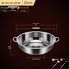 GOWKE Thickened Stainless Steel Hot Pot